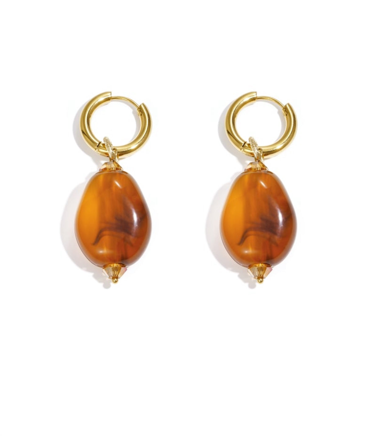 Orecchini Gea ambra